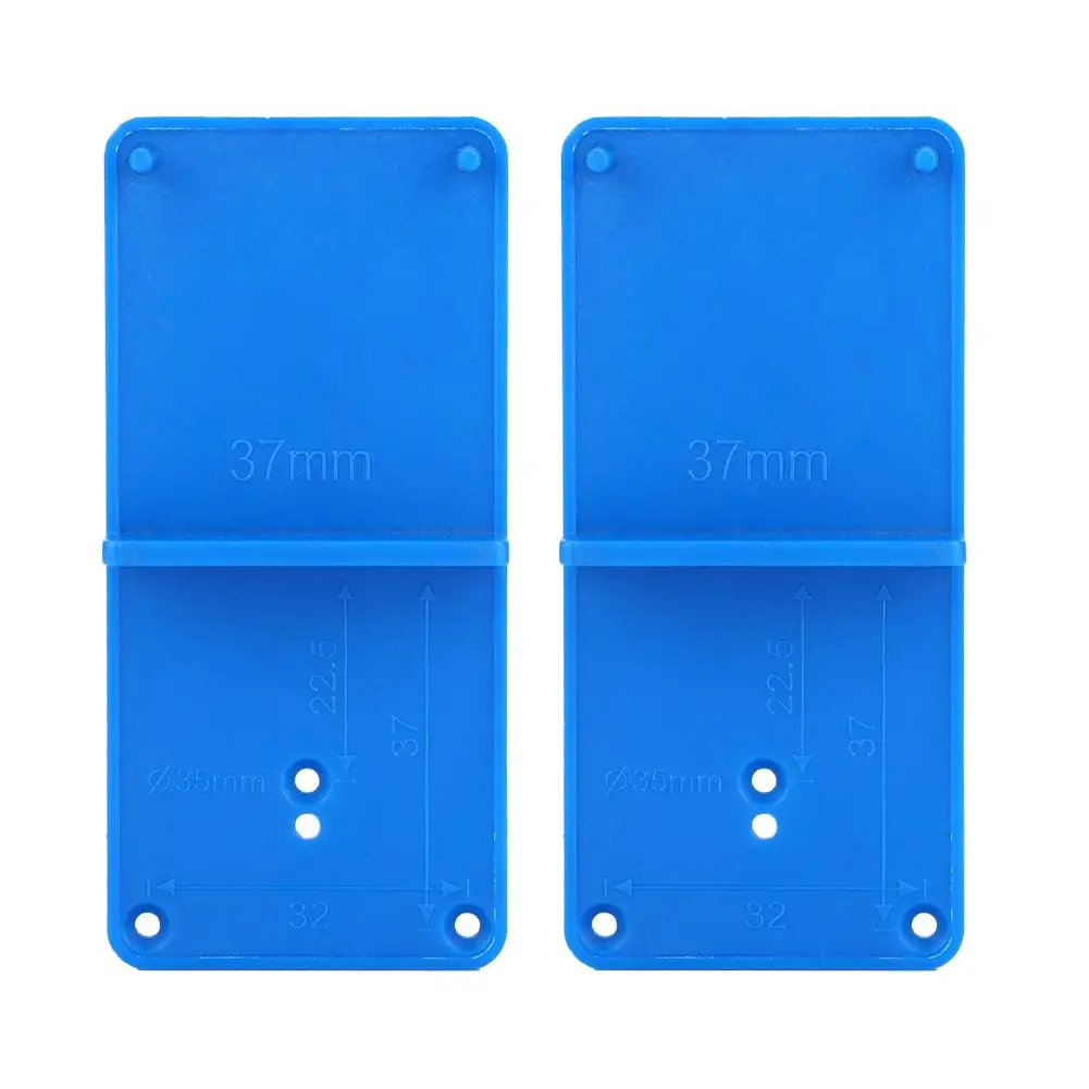 

2pcs Hinge Hole Opener Template Drilling Guide Locator for Door Cabinet Assemble