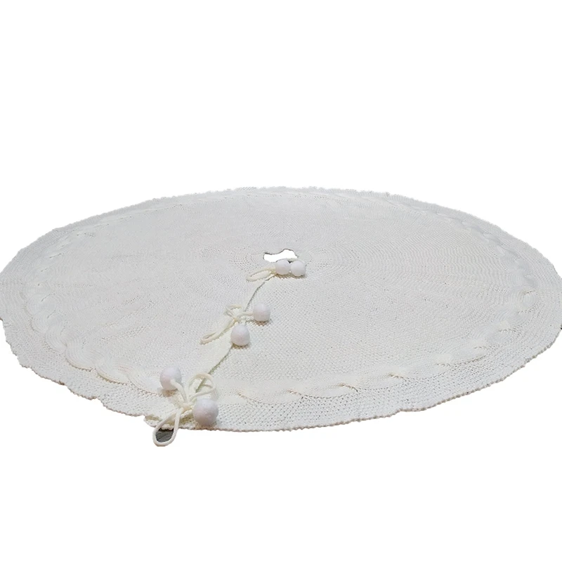 Вязаная юбка с рождественской елкой в стиле кантри Рождественское украшение 122