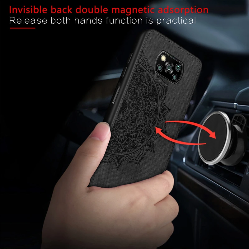 for xiaomi poco x3 nfc case bumper anti knock tpu frame cloth fabric phone cover for xiaomi poco x3 case for xiaomi poco x3 pro free global shipping