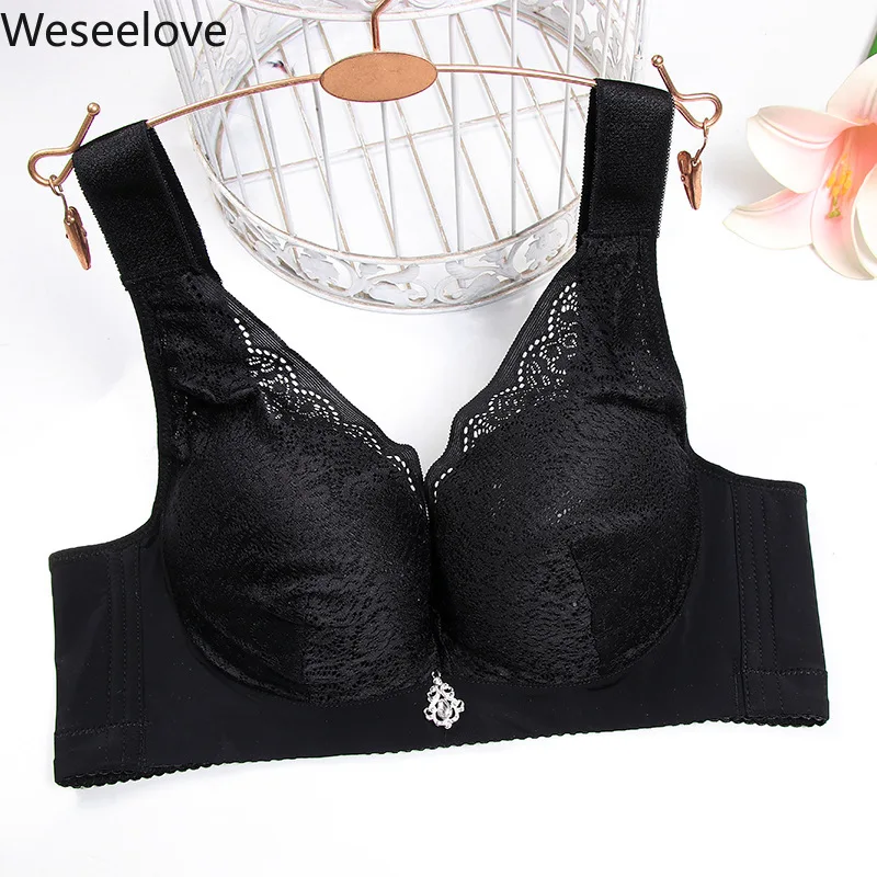 

Weseelove Bras for Women Seamless Bra Large Cup Women Bra Plus Sizepush Up Bralette Non-Steel Ring Anti-Sagging Underwear X37-1