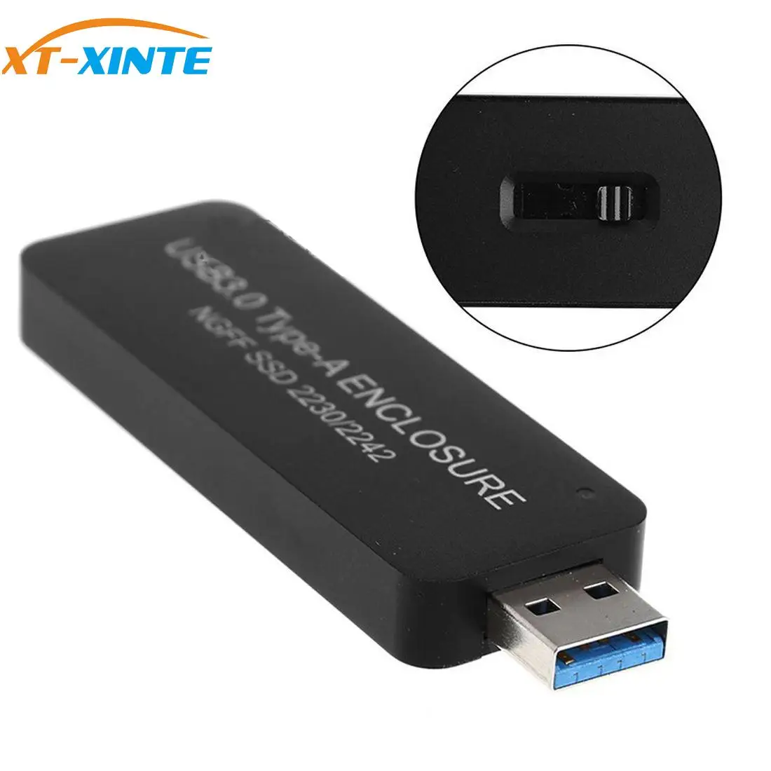 M2 SSD Case USB3.0 to M.2 SSD Enclosure B Key USB Plug & Play for NGFF SATA 2230 2242 HDD Solid State Drive External Mobile Box