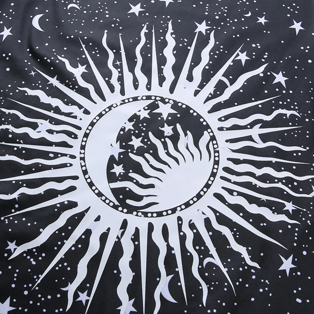 Свободная Длинная женская футболка с принтом Луны и звезд Повседневная топы |