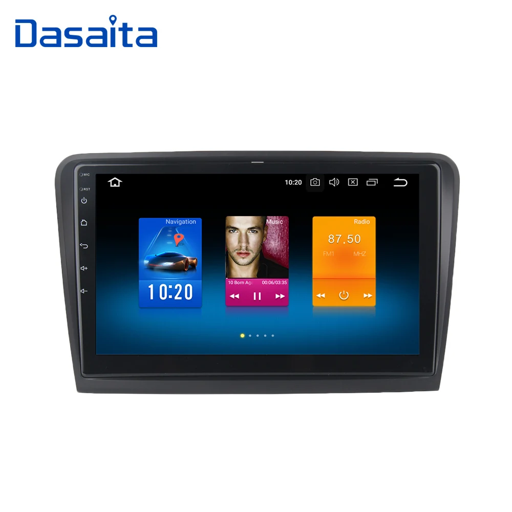 Dasaita 10 2 &quotIPS 1 Дин Райдо Android 9 0 для Skoda Superb мультимедиа 2008 2009 2010 2011 2012 2013 2014 GPS
