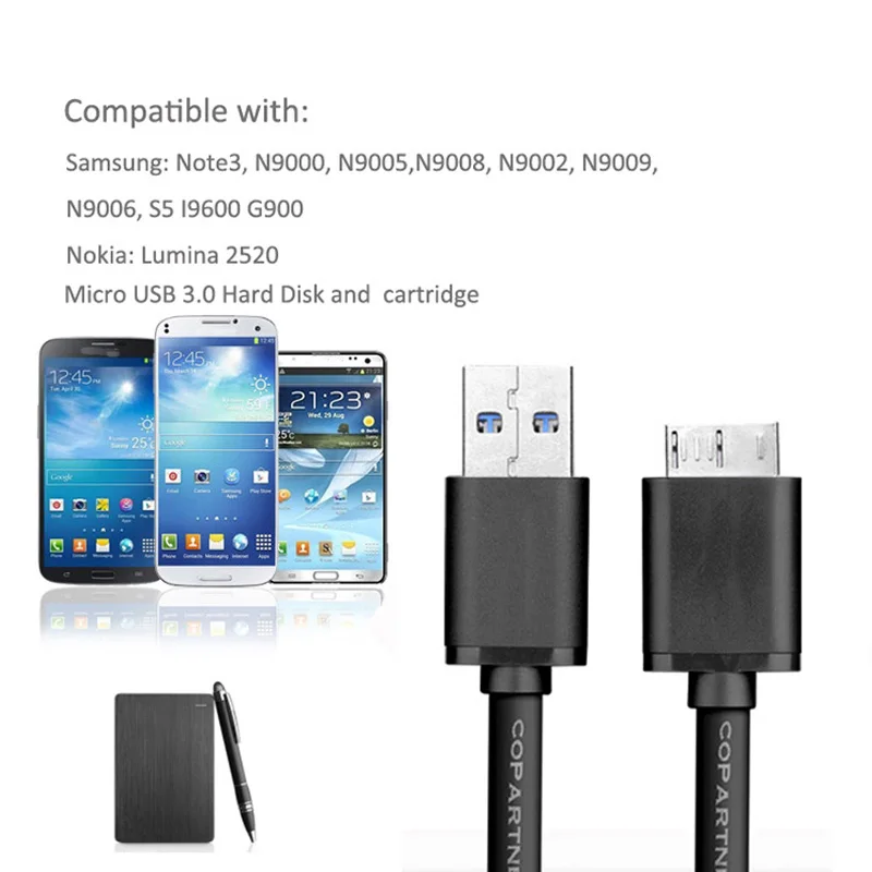 Micro USB 3 0 кабель для синхронизации данных кабели внешнего жесткого диска HDD SSD |