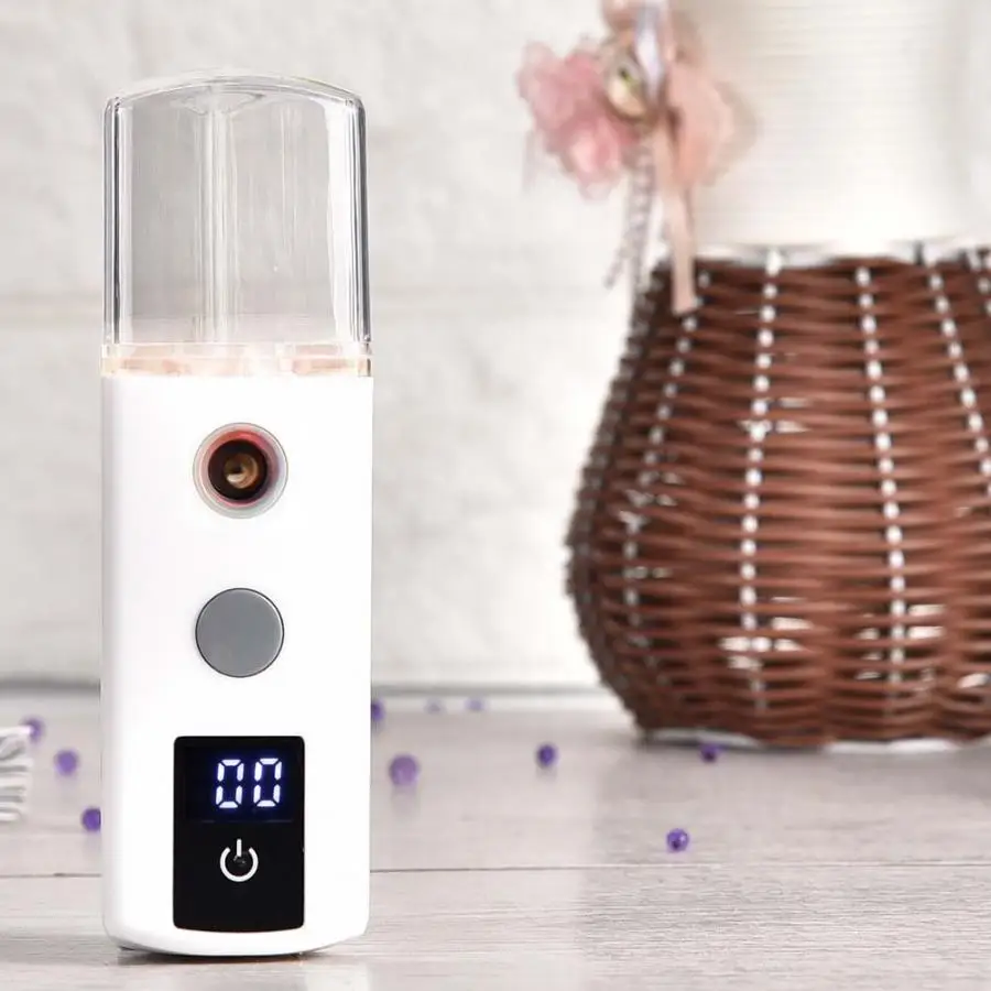 Распылитель для лица 3 в 1 40 мл нано спрей портативный увлажняющий Вибратор| |