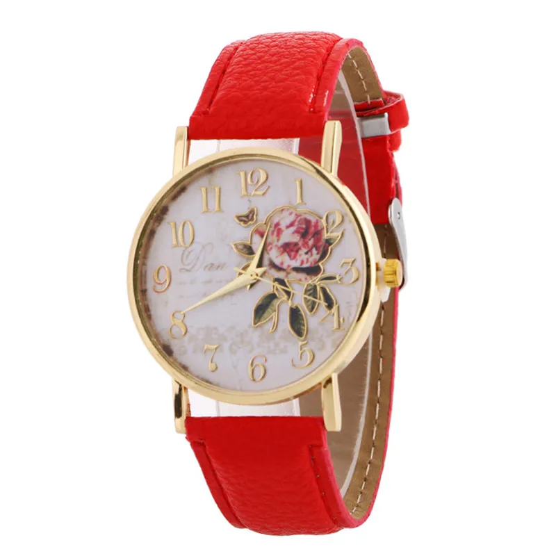 Часы orologio donna женские повседневные наручные с кожаным ремешком принтом в виде