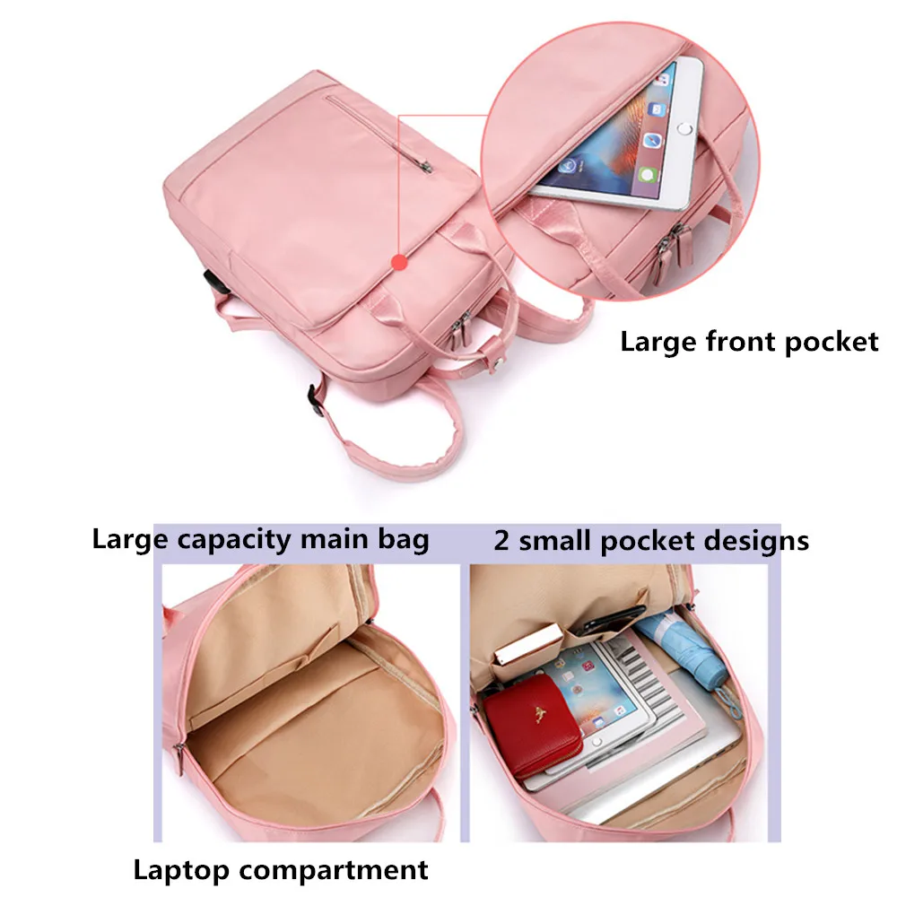 Женский рюкзак с usb зарядкой школьный водонепроницаемый дорожный для девочек