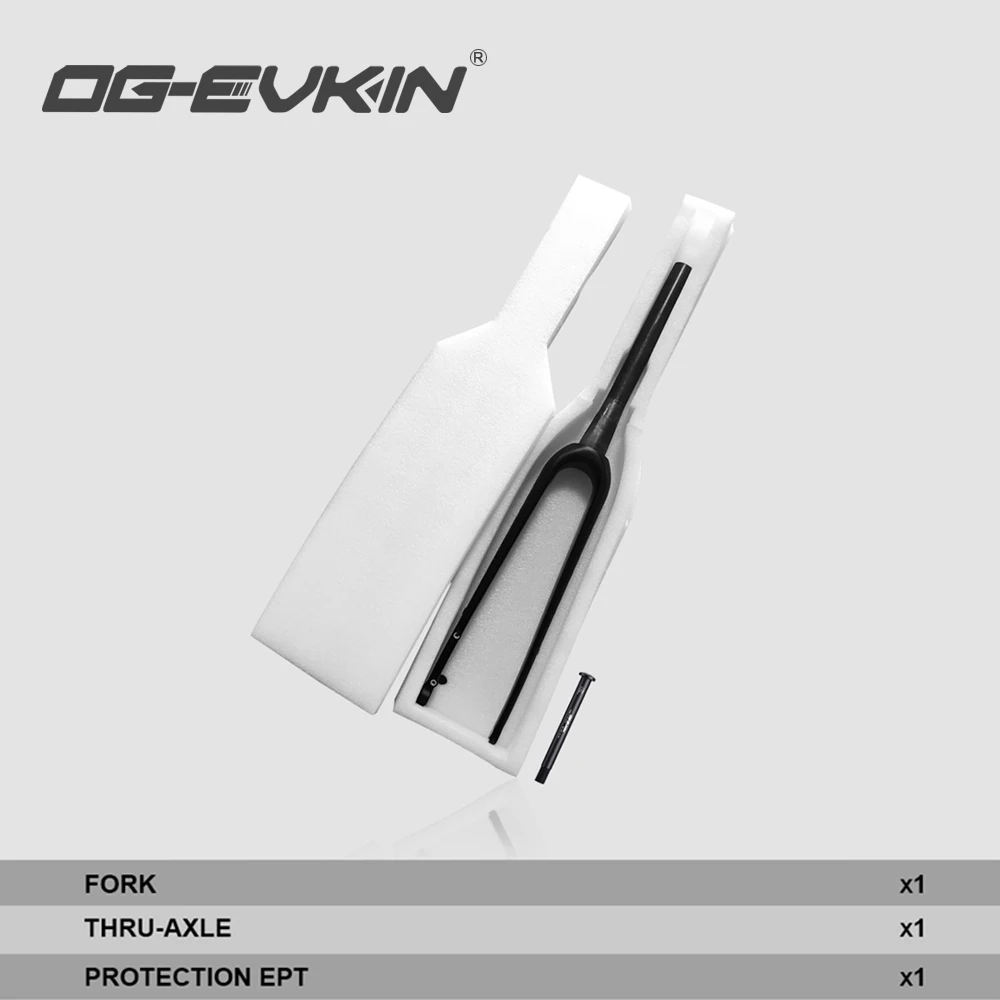 OG-EVKIN вилка для гравия из углеродного волокна 700 * 35C 12x100 сквозное крепление