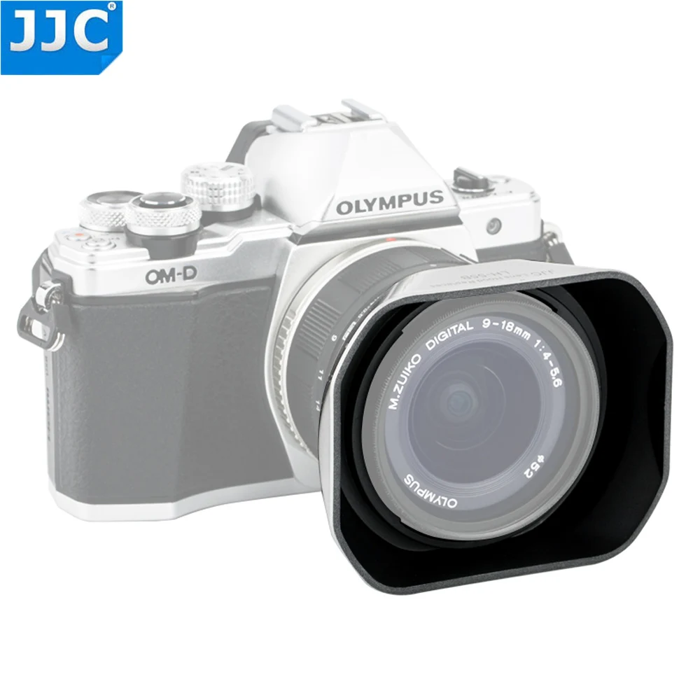 JJC квадратная бленда для объектива Olympus M.ZUIKO DIGITAL ED 12 50 мм 1: 6 3 EZ заменить LH 55B Black|lens
