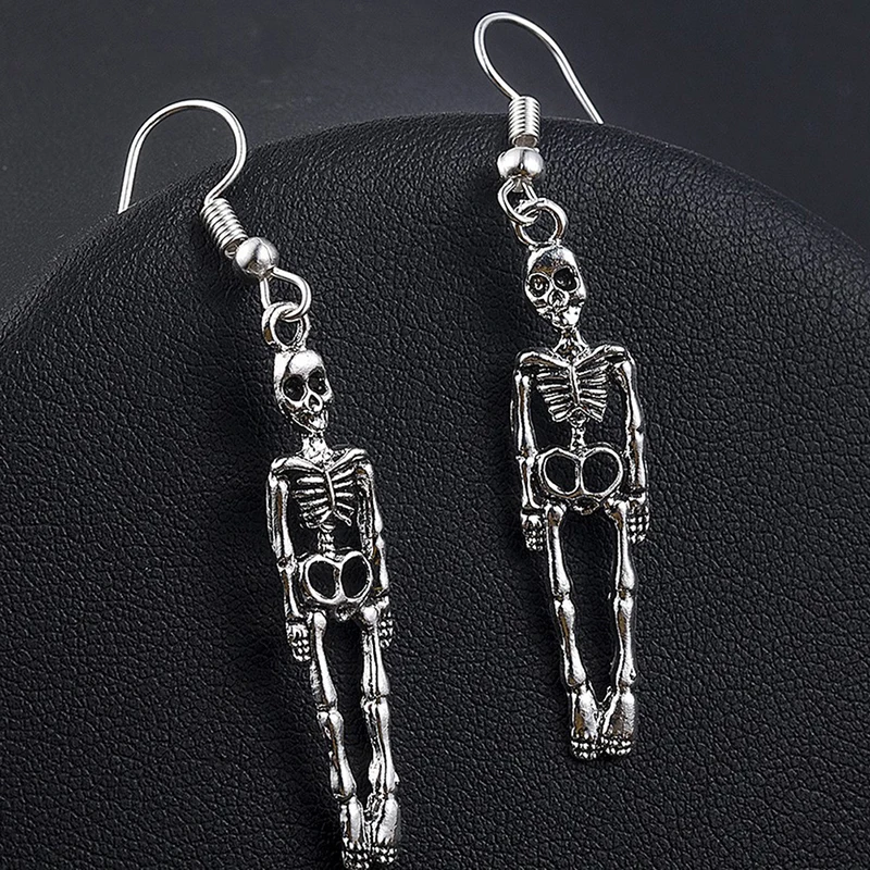 

Halloween Vintage Skeleton Skull Dangle Earrings for Women Jewelry Party Gifts Aretes De Mujer Modernos