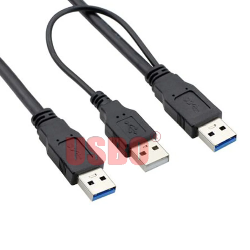 Высококачественный черный 0 6 м USB 3 штекер к мобильный жесткий диск кабель с
