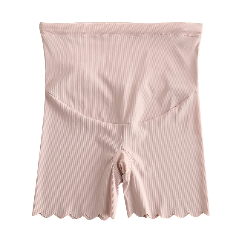 Новые защитные брюки для беременных женщин с завышенной талией в рубчик ледяные