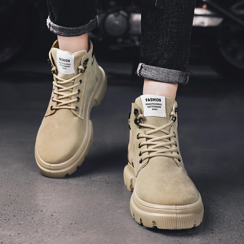 Осенне зимние ботильоны мужские Ботинки martin классические ботинки Челси в