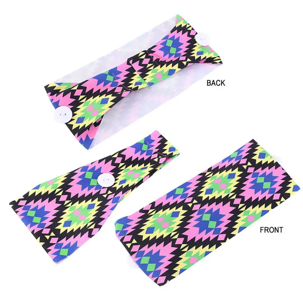 

Button Headband Holder Wearing mask Protect Ears Unisex Running Elastic Hair Band Headwear facemask with Button Mask Holder