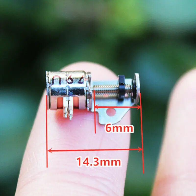 6mm Miniature Slide Screw Stepper Motor 2 Phase 4 wire Mini Precision Stepping Micro Rod Nut Moving Block for Models | Обустройство