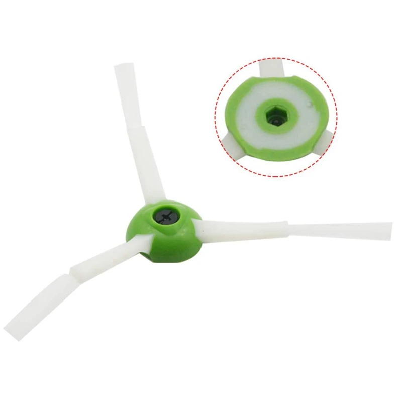 

Roller Brush + Side Brush + Filter with 10Pcs Washable & Reusable Mop Pads, Mopping Pads