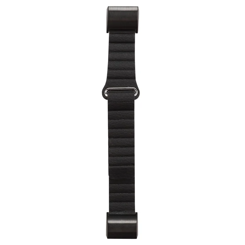 Наручный ремешок для Fitbit Charge 2, 3 ремешка, сменный кожаный ремень-петля для Fit Bit Charge 2, 3 браслета, умный Браслет, аксессуары - Цвет: Black