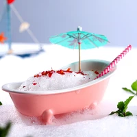 originality 3d realistic bathtub cocktail glass wine cup bar charms sorbet smoothie milkshake cold drink glasses container