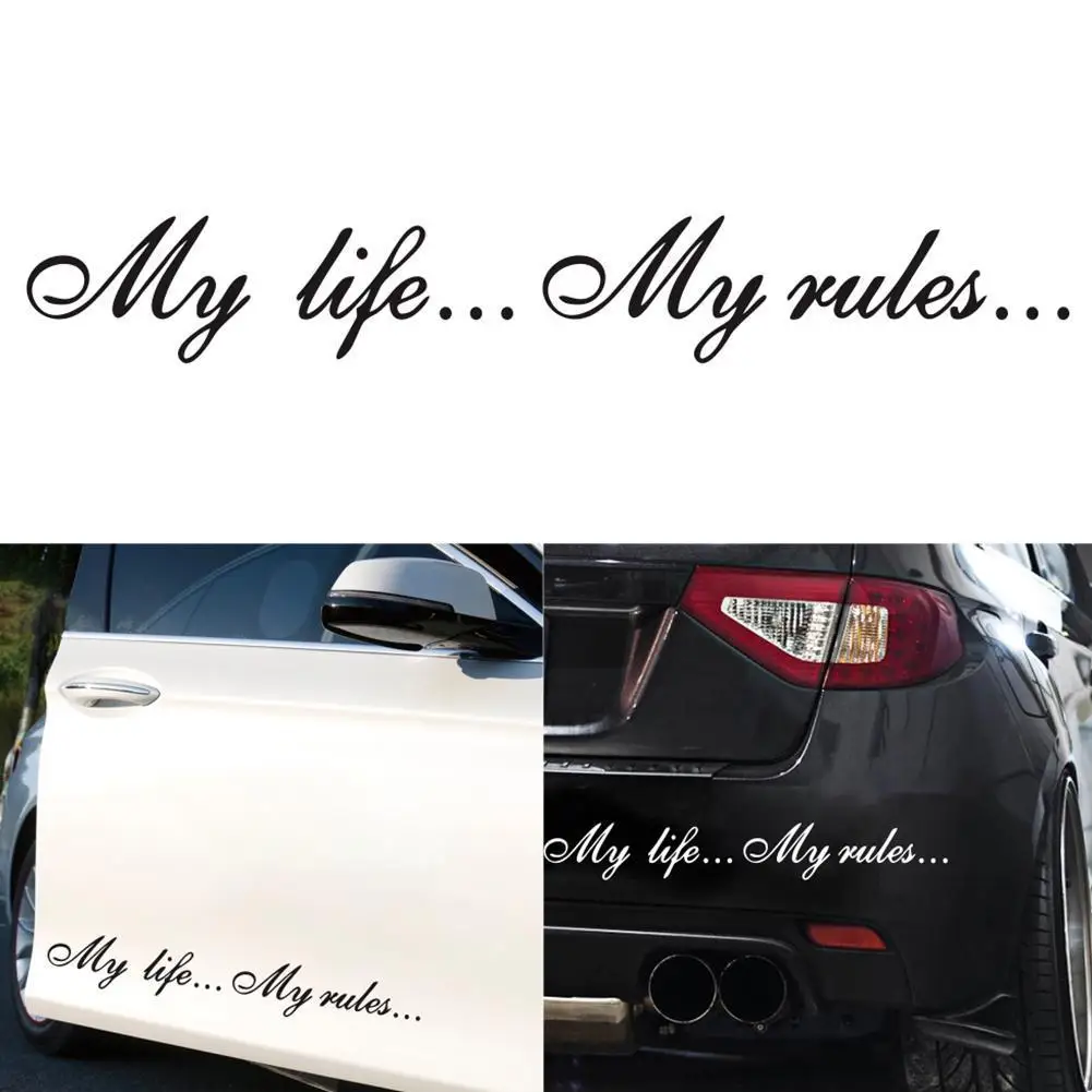 

ONE Ratels TZ-640 8.5 * 60 cm 1-2 pieces My life ... My Car and stickers ... rules stickers car decals J6Z1