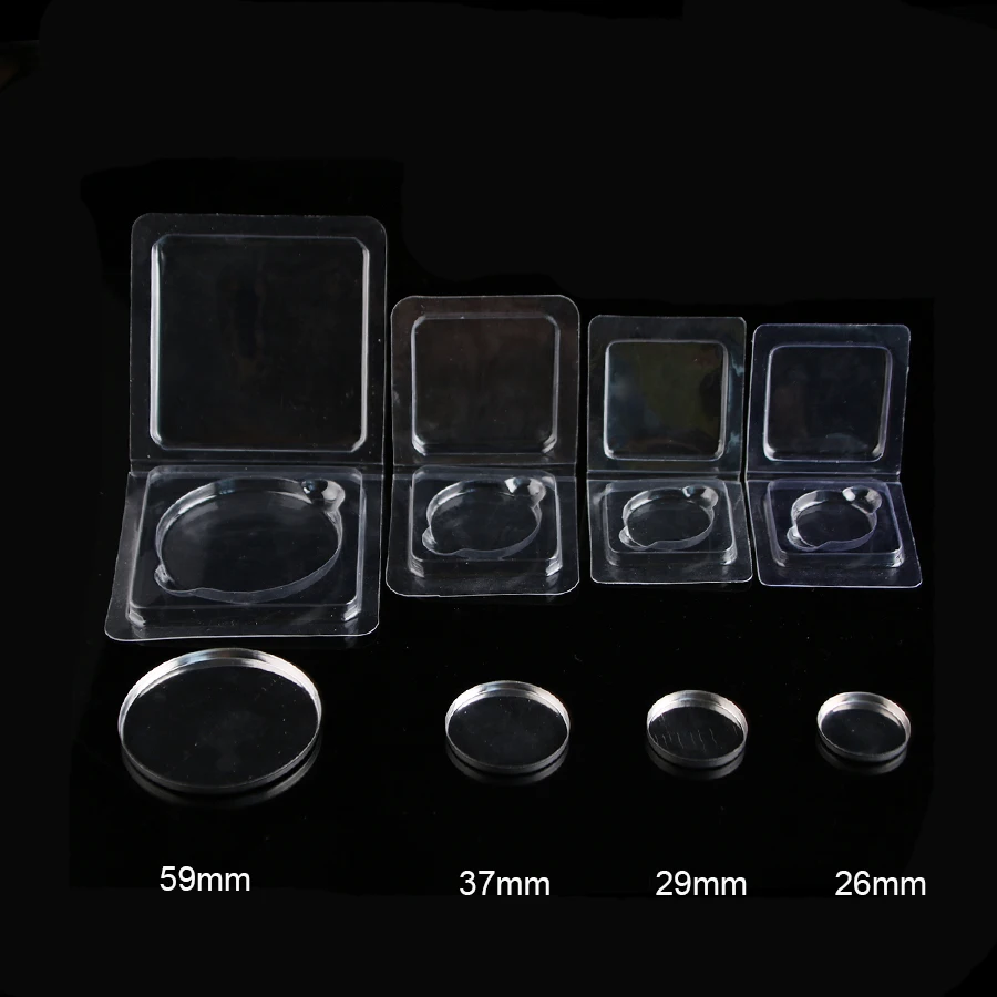 ПВХ раскладушка Пластик блистер палитры теней для век Пресс кастрюли тени