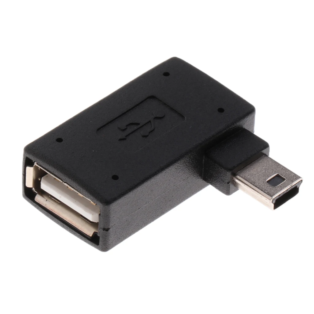 Правый угол Micro USB2.0 папа к USB Женский хост-адаптер OTG для мобильного телефона