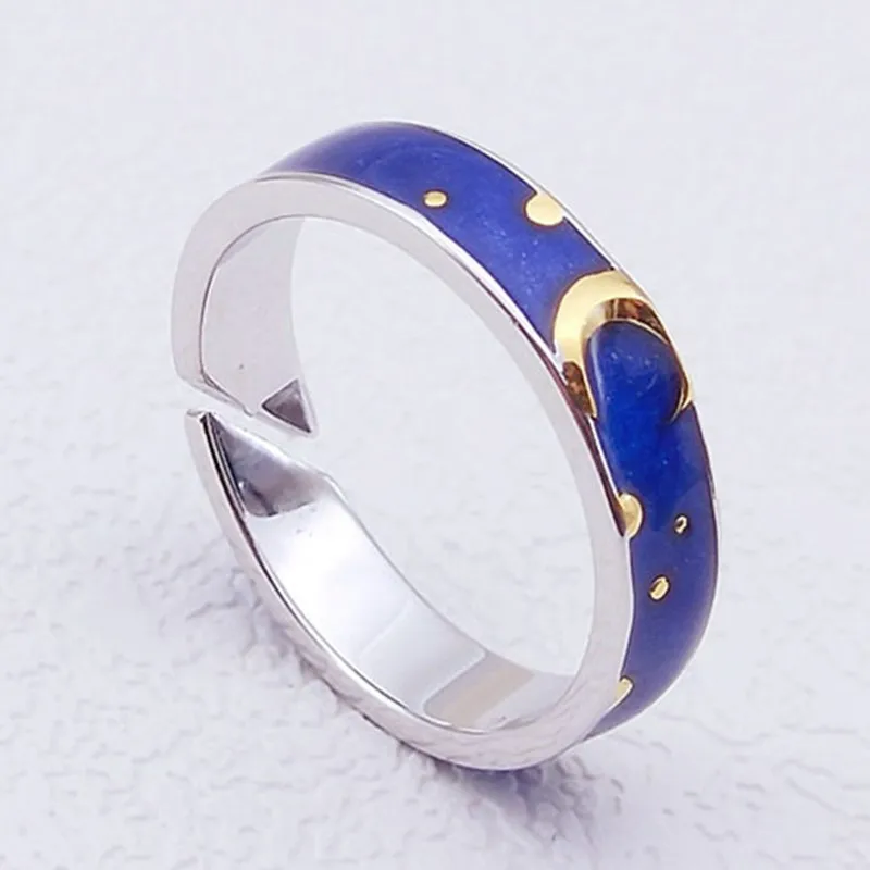 YIZIZAI серебряное покрытие Ван Гог звездное небесно голубое эпоксидное солнце и