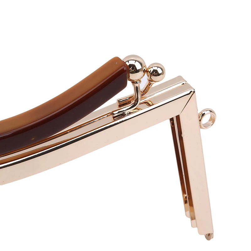 

20.5cm Handle Concave Metal Purse Frame Kiss Clasp DIY Kiss Lock Bag Accessories Bronze Gold