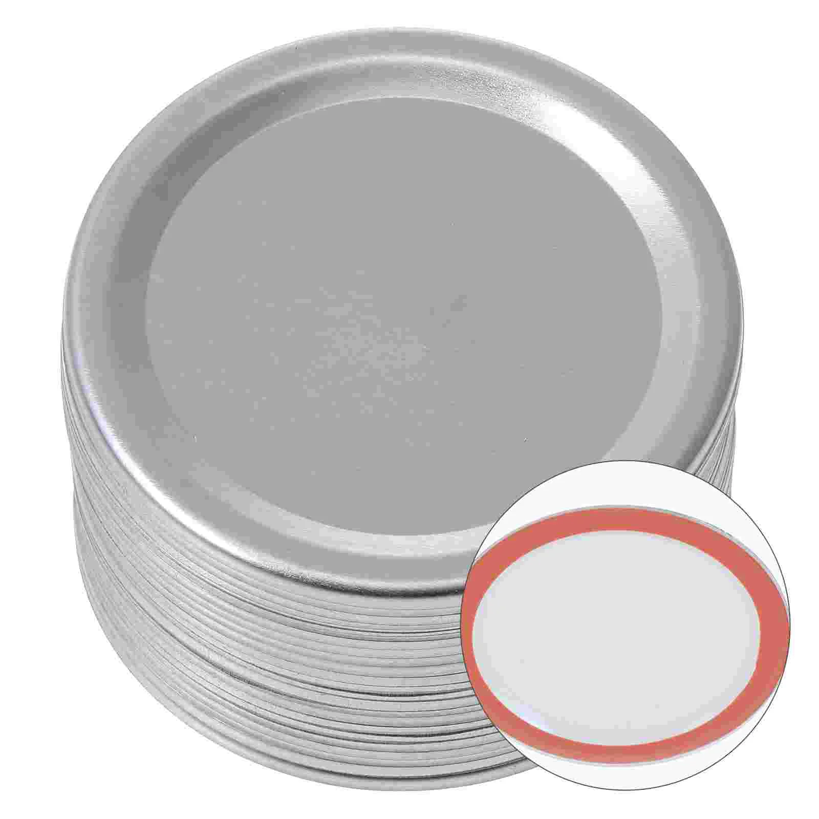 

24Pcs Can Lids Leak Proof Storage Can Covers Caps Discs for (Silver)