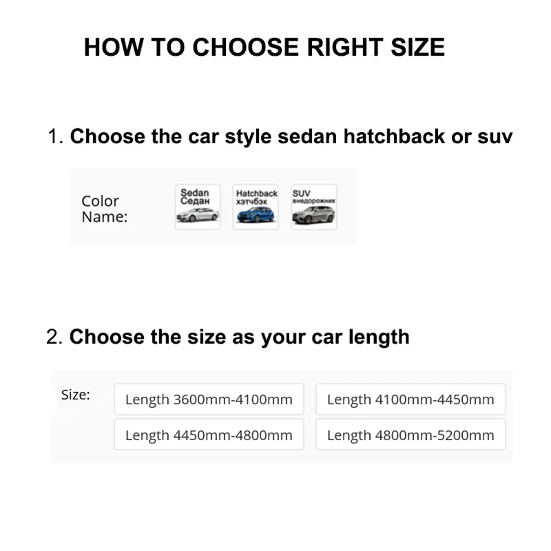 

2021 New Universal Full Car Covers Dust Anti-UV Protection Wind Sunshade Cover For SUV SEDAN HATCHBACK Silver