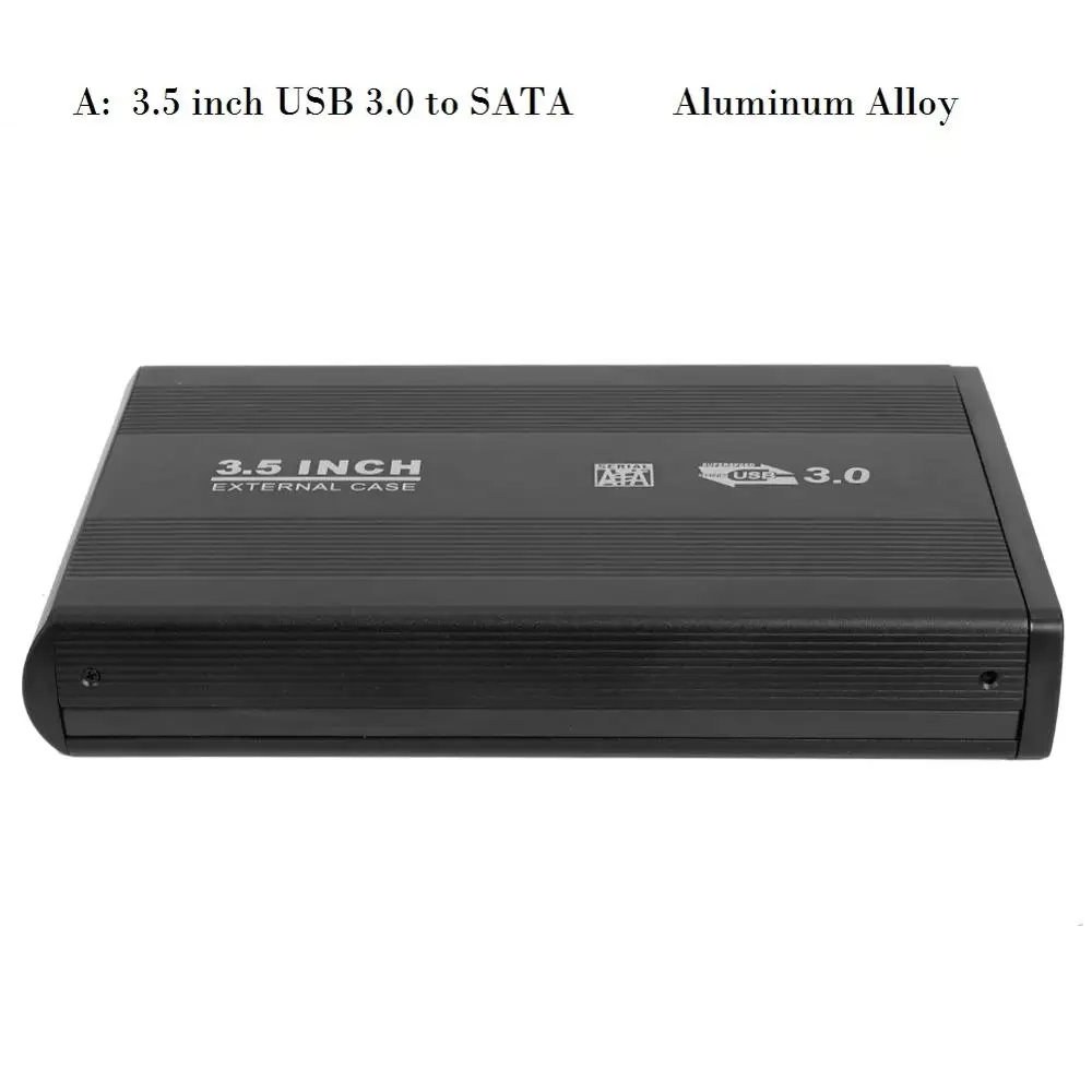2,5/3,5 дюймов HDD SSD чехол SATA для USB 3,0 2,0 адаптер 5 Гбит/с Корпус жесткого диска для Windows Mac OS поддержка 2 ТБ HDD диск - Цвет: A