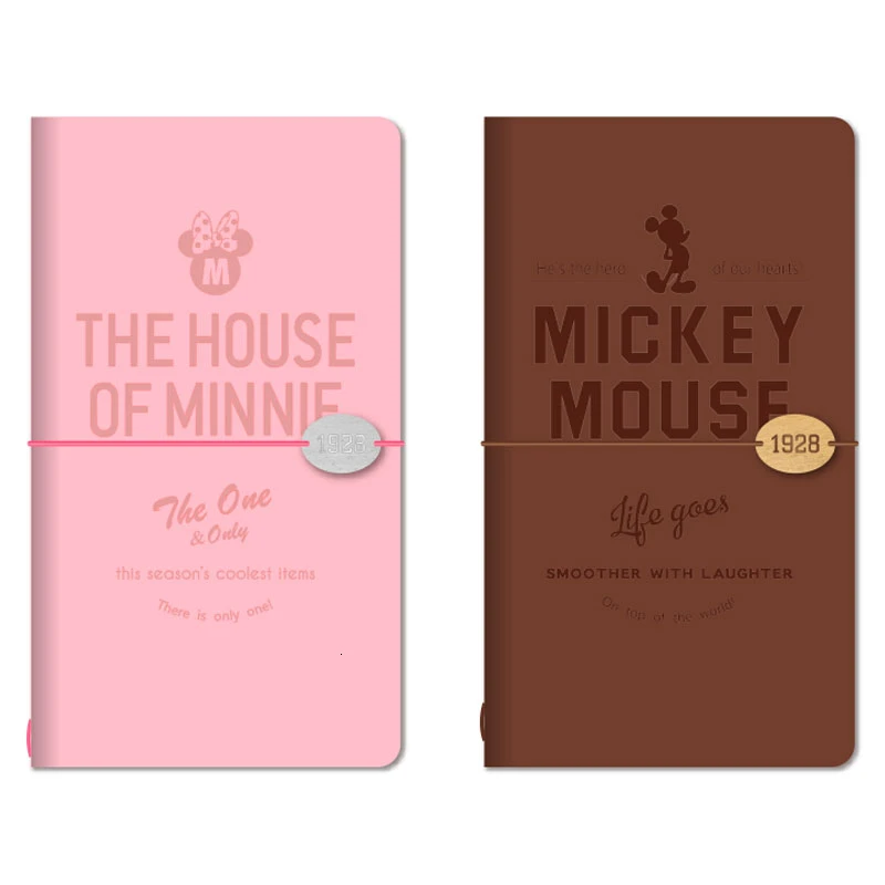 Дисней кожаная основа для путешествий бандаж ручного счета блокнот канцелярские