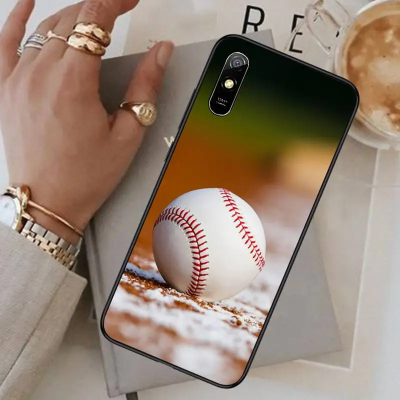

Sport baseball Phone Case For Xiaomi Redmi note 4 4X 8T 9 9s 10 K20 K30 cc9 9t pro lite max