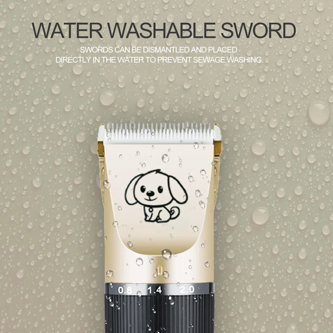 

Professional Dog Hair Trimmer Electric Rechargeable Low Noise Pet Hair Clipper Kit Cat Hair Remover Grooming Hair Cutter Machine