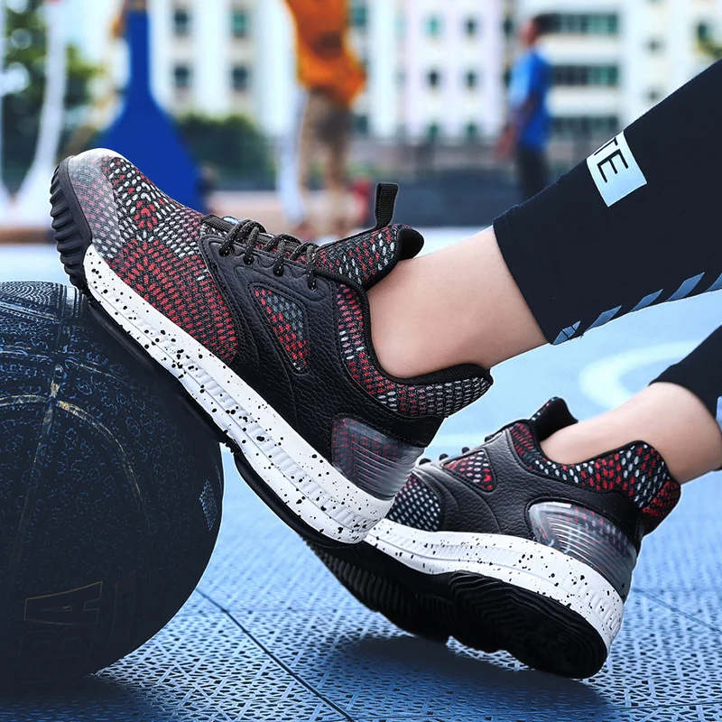 Парные баскетбольные кроссовки с высоким берцем для мужчин и женщин большие