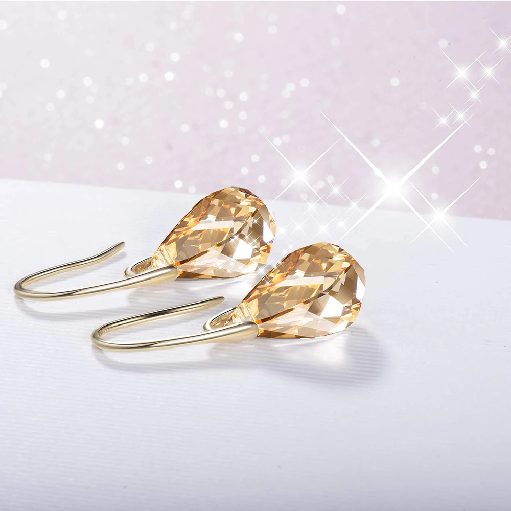 BAFFIN Модный золотой спираль кулон Висячие серьги кристаллы от Swarovski для женщин вечерние индийские ювелирные изделия подарок друзьям