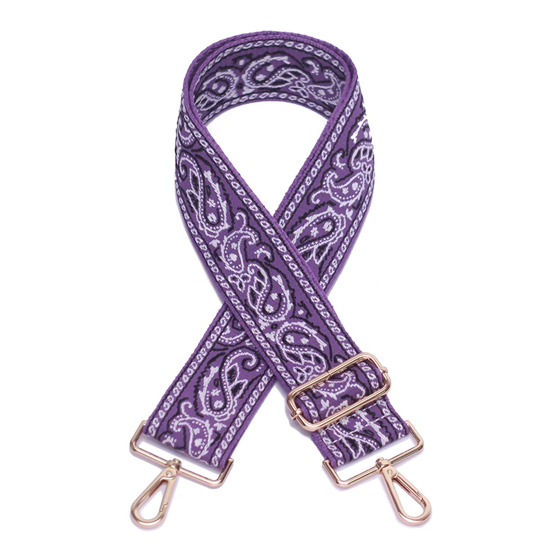 Ellovado National Style Paisley Bag Strap Fashion Adjustable Crossbody Bag Shoulder Bag Belt Replacement Accessory Handbag Strap