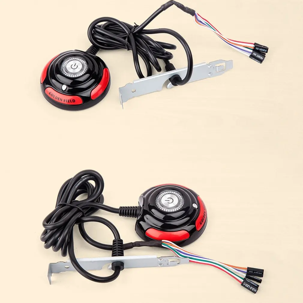 1 6 м настольный компьютер ПК чехол источник питания вкл/выкл сброс HDD кнопка