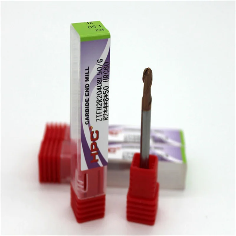 

HRC55 ball nose end mills