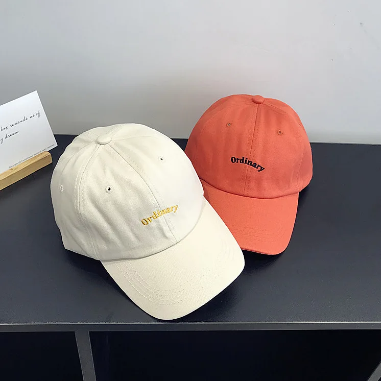 Кепка с вышивкой букв в стиле Харадзюку Студенческая бейсболка для досуга