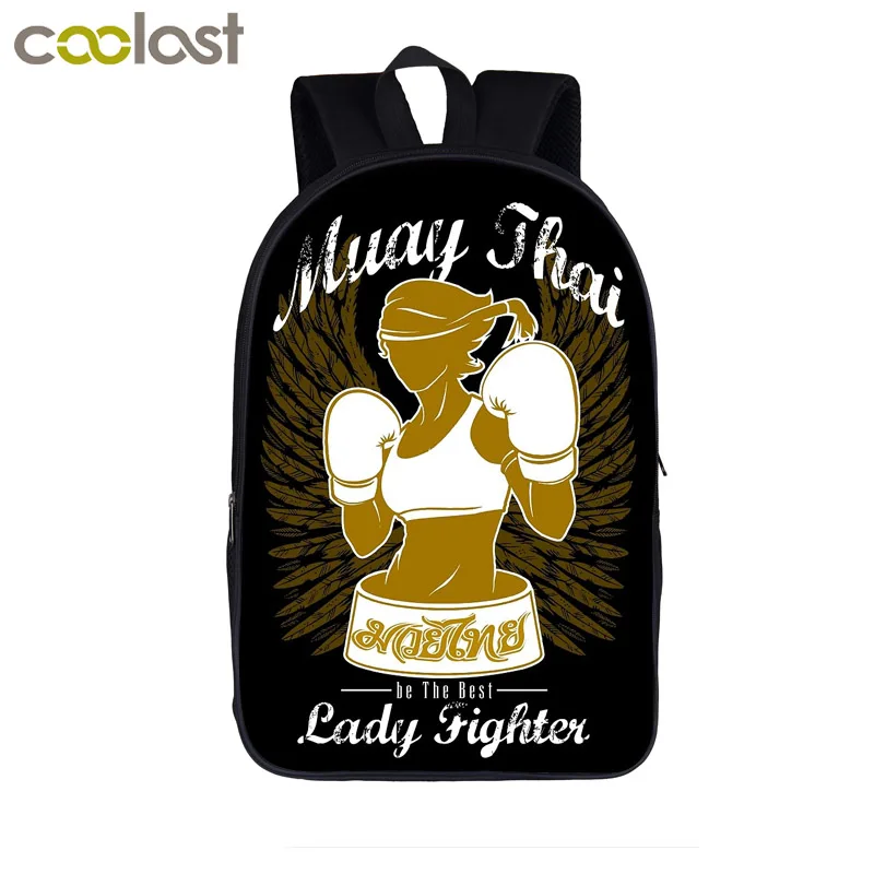 Рюкзак Muay Thai для молодых мужчин с тигром сумка на плечо мальчиков школьные сумки