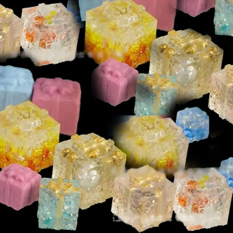 

Mini Size Christmas Gift Box Pendant Silicone Resin Molds Jewelry Making Tools 203B