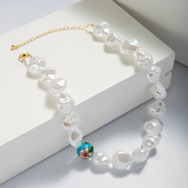 Женское Ожерелье с жемчугом ожерелье золотого цвета в богемном стиле