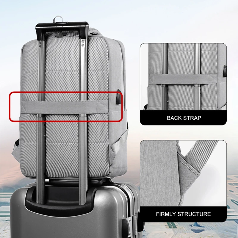 VORMOR 15 6 ''Новые рюкзаки USB зарядка школьная сумка Противоугонный мужской и