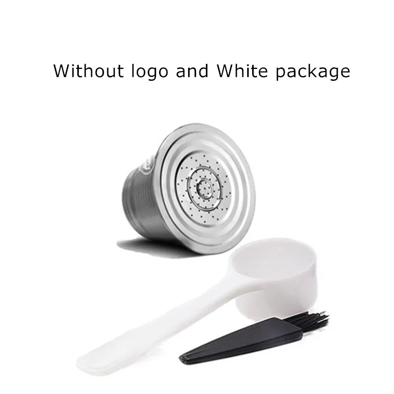 No logo white box ICafilas фильтры для кофе капсулы для Nespresso многоразового использования из нержавеющей стали кофейные кронштейны чашка Pod Capsula для де кафе эспрессо - Цвет: No logo white box