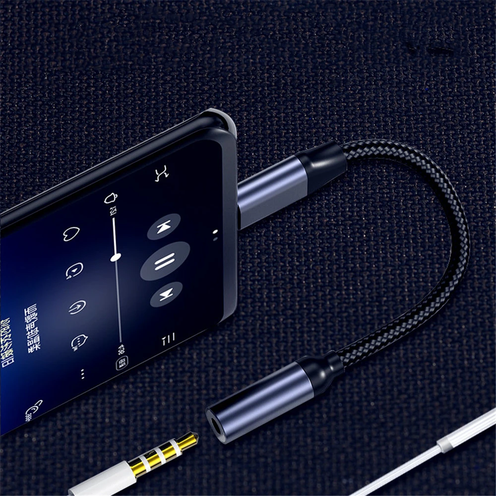 

USB C to 3.5mm Audio Headphone Jack Adapter Audio Cable For Google Pixel 3/2/2XL Huawei P30/40
