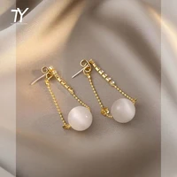 classic simple round opla ball pendant drop earrings for woman 2021 korean fashion jewelry wedding party girls luxury earrings