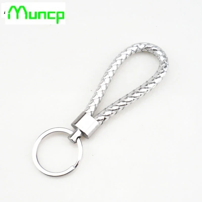 Handmade key braided rope keychain car chain braided rope keychain for Peugeot 206 207 208 301 307 308 407 2008 3008 4008