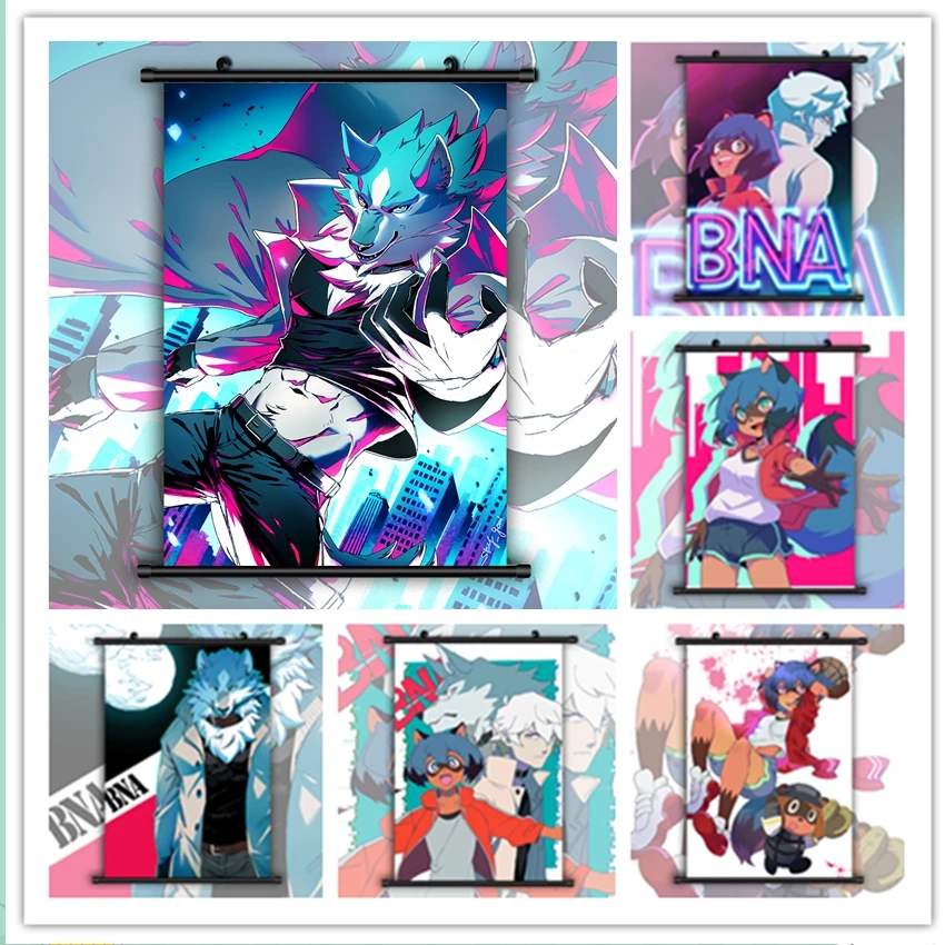 

Brand New Animal Ogami Shirou Kagemori Michiru HD Print Wall Poster Scroll