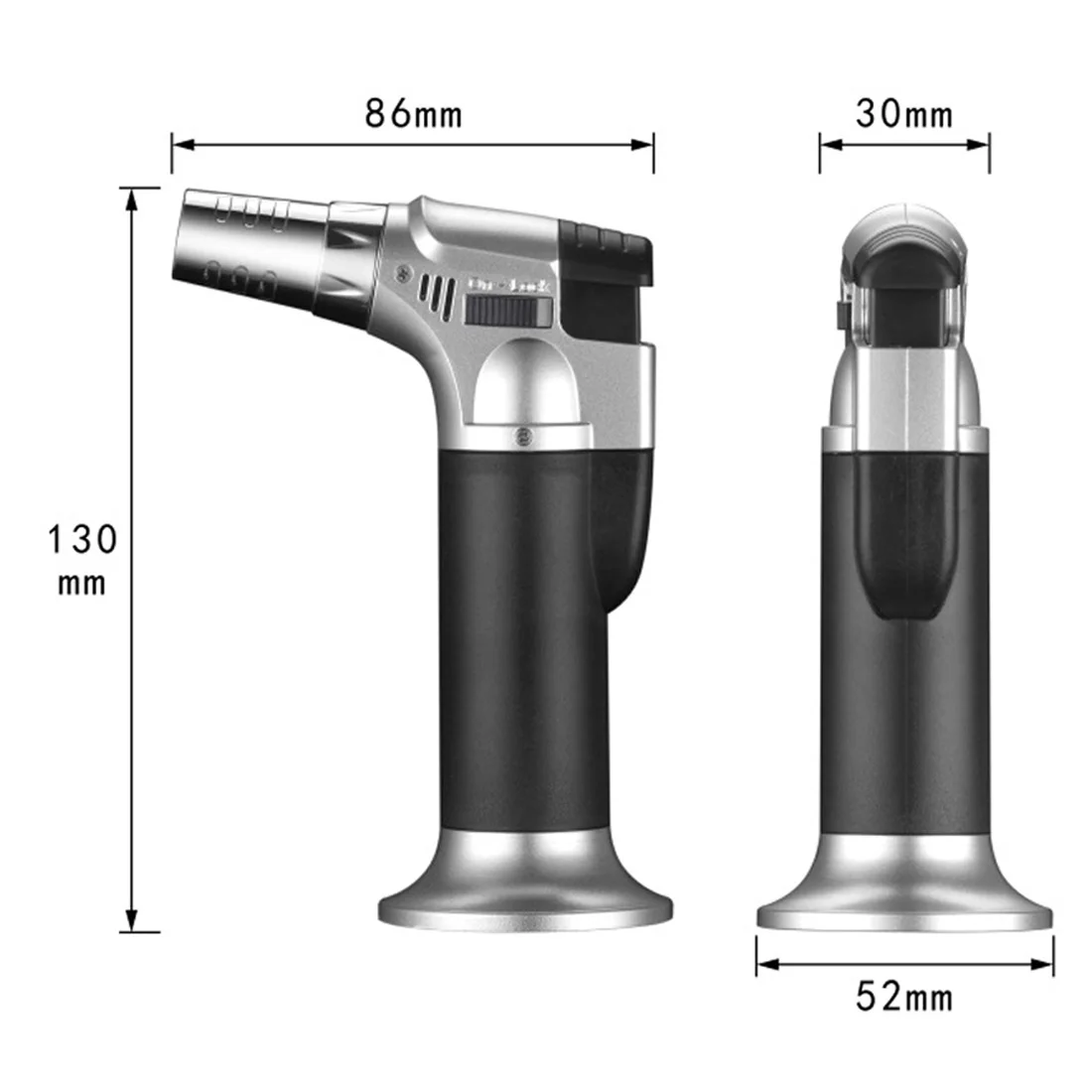

Outdoor BBQ Torch Lighter Cigar Torch Turbo Lighter Jet Butane Gas Cigarette 1300 C Spray Gun Windproof Metal Pipe Lighters