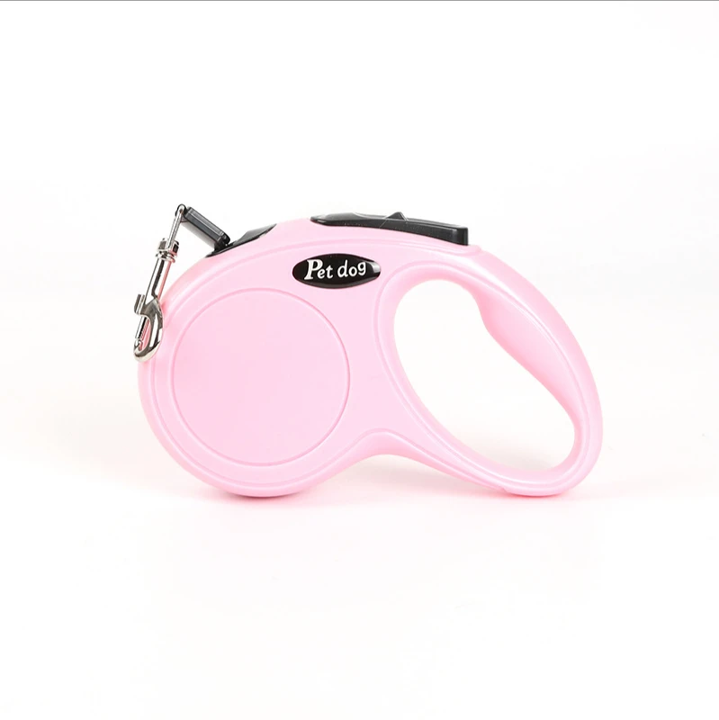 

2020 new pet traction rope automatic retractable dog walking chain starfish series monochrome pet products